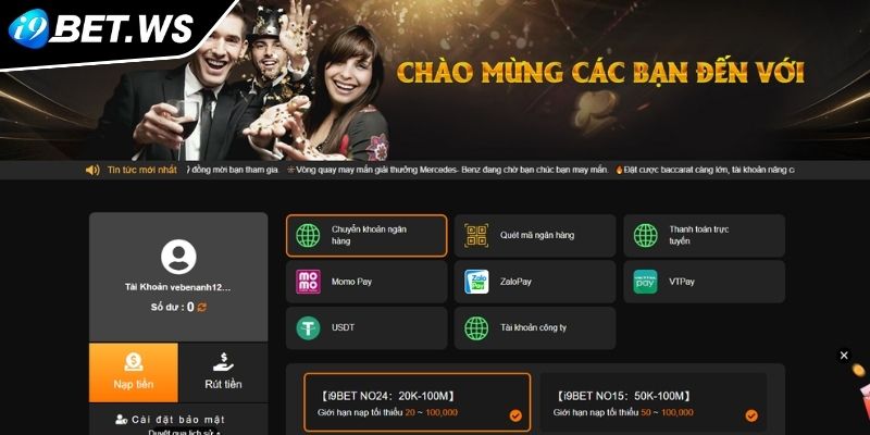 Tầm quan trọng của quy trình nạp và rút tiền I9BET